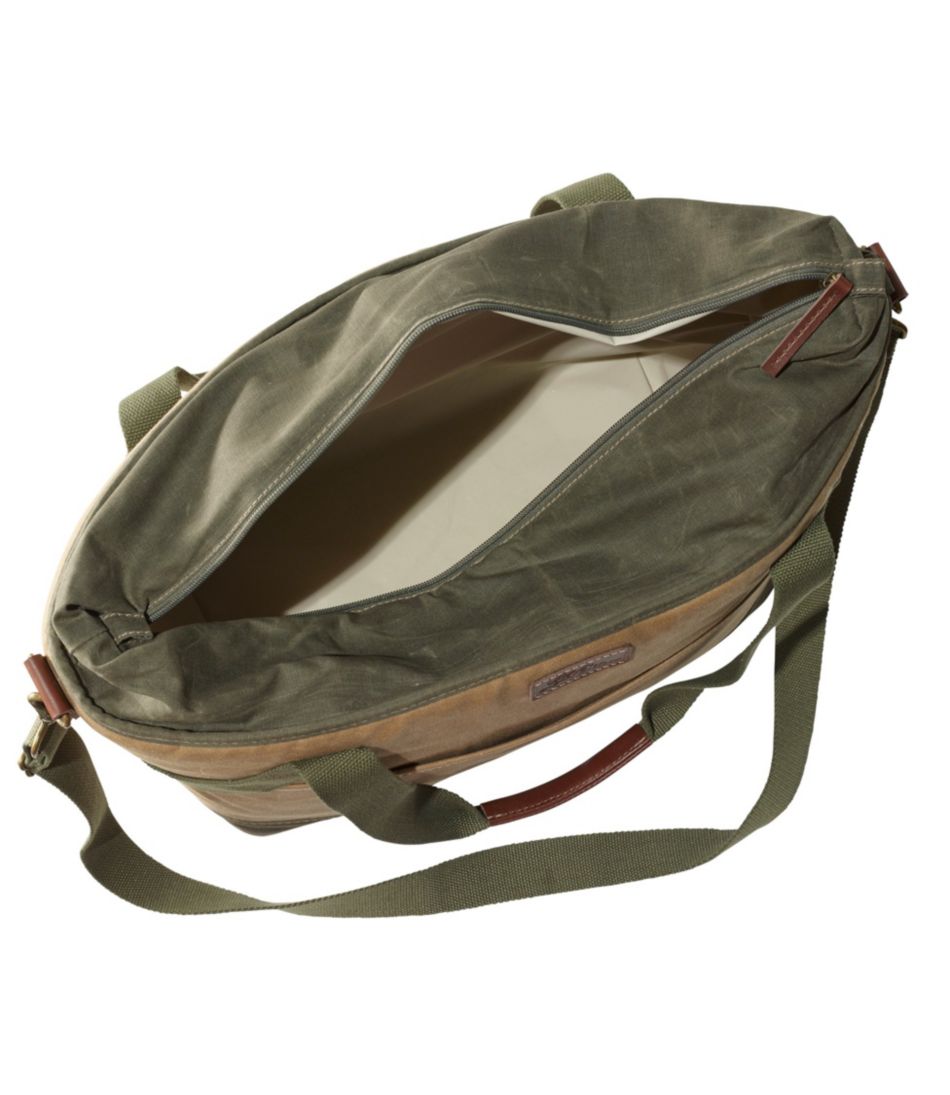Insulated Waxed-Canvas Tote Large