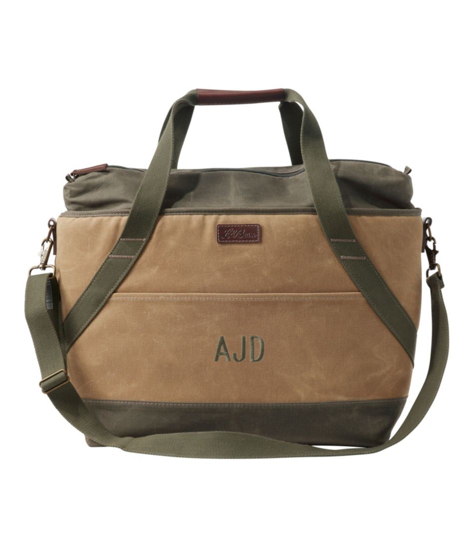 Insulated Waxed-Canvas Tote Large