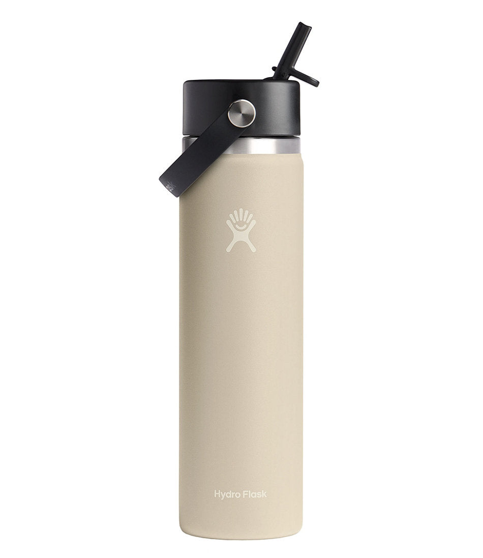 Hydro Flask Wide Mouth Water Bottle with Flex Straw Cap 24 oz.