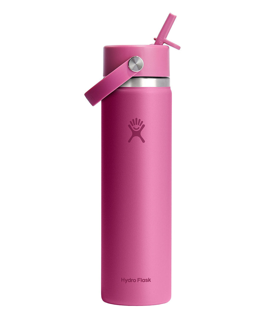 Hydro Flask Wide Mouth Water Bottle with Flex Straw Cap 24 oz.