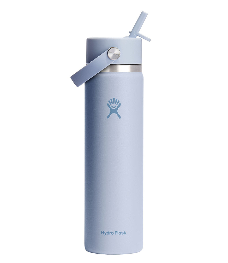 Hydro Flask Wide Mouth Water Bottle with Flex Straw Cap 24 oz.