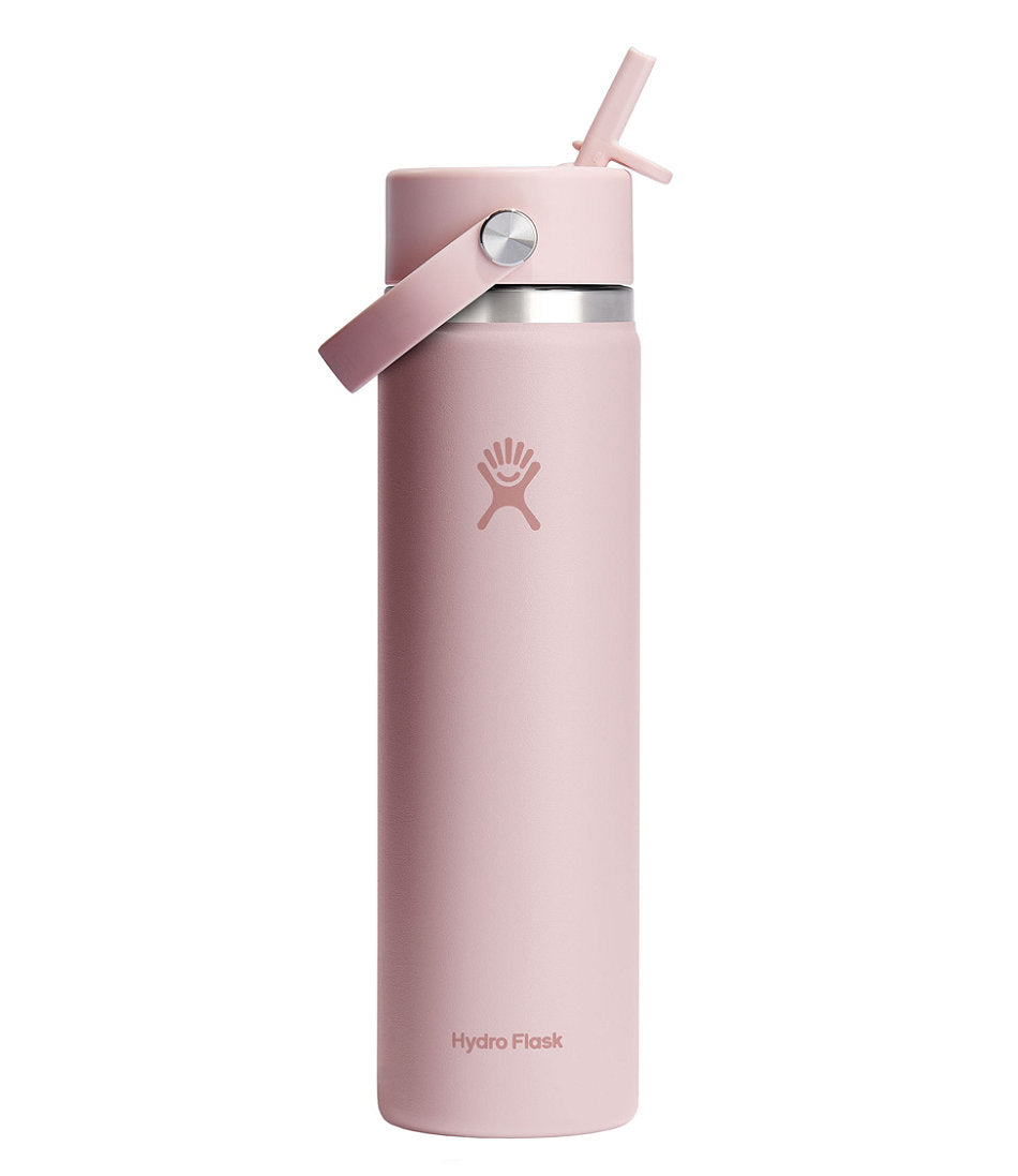 Hydro Flask Wide Mouth Water Bottle with Flex Straw Cap 24 oz.