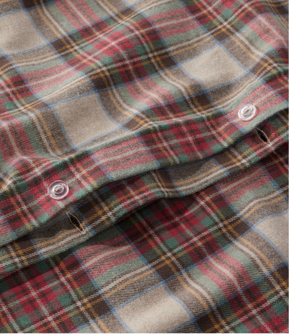 Heritage Chamois Flannel Comforter Cover Collection Plaid