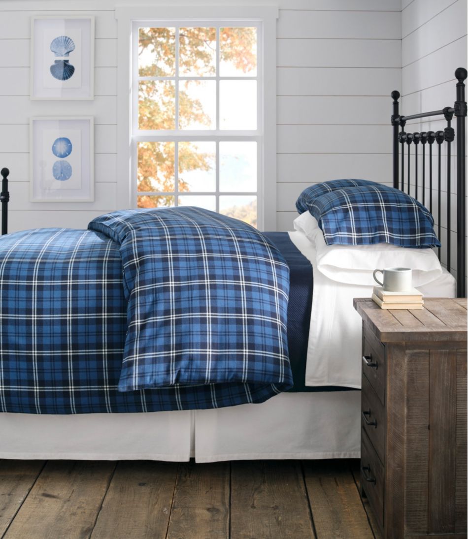 Heritage Chamois Flannel Comforter Cover Collection Plaid