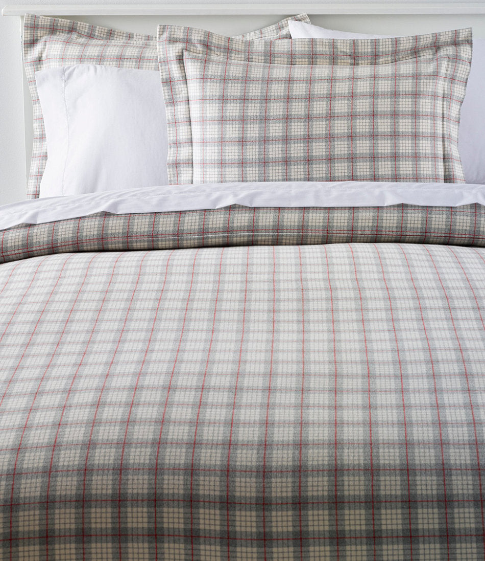 Heritage Chamois Flannel Comforter Cover Collection Plaid