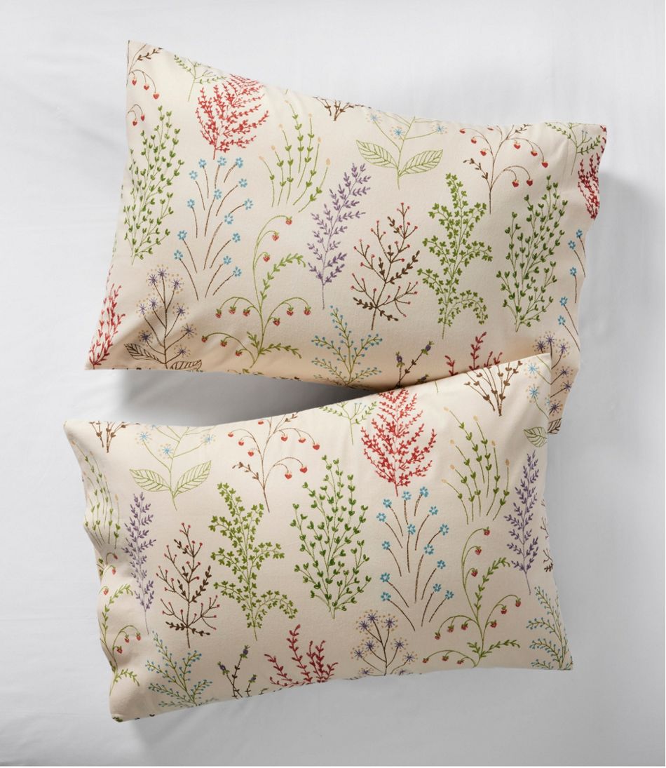 Botanical Floral Flannel Sheet Collection