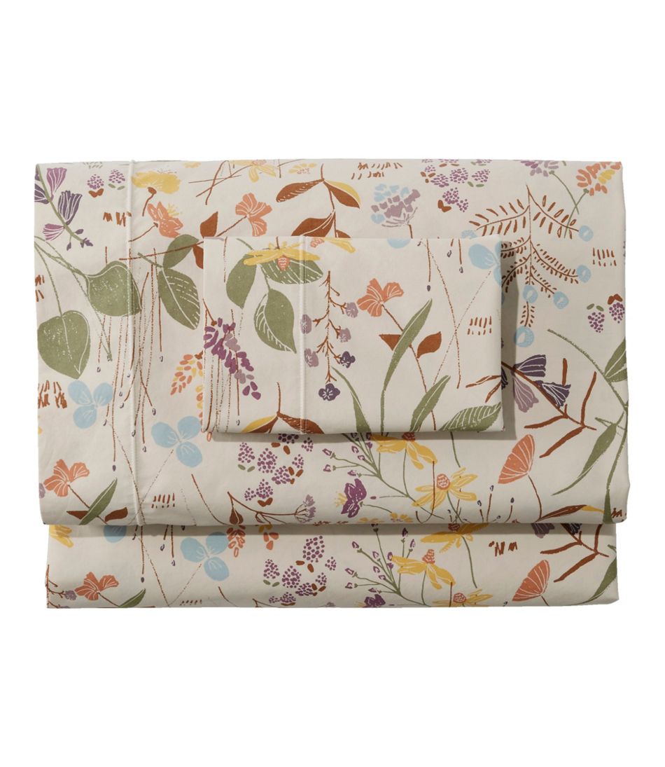 Birch Floral Percale Sheet Collection