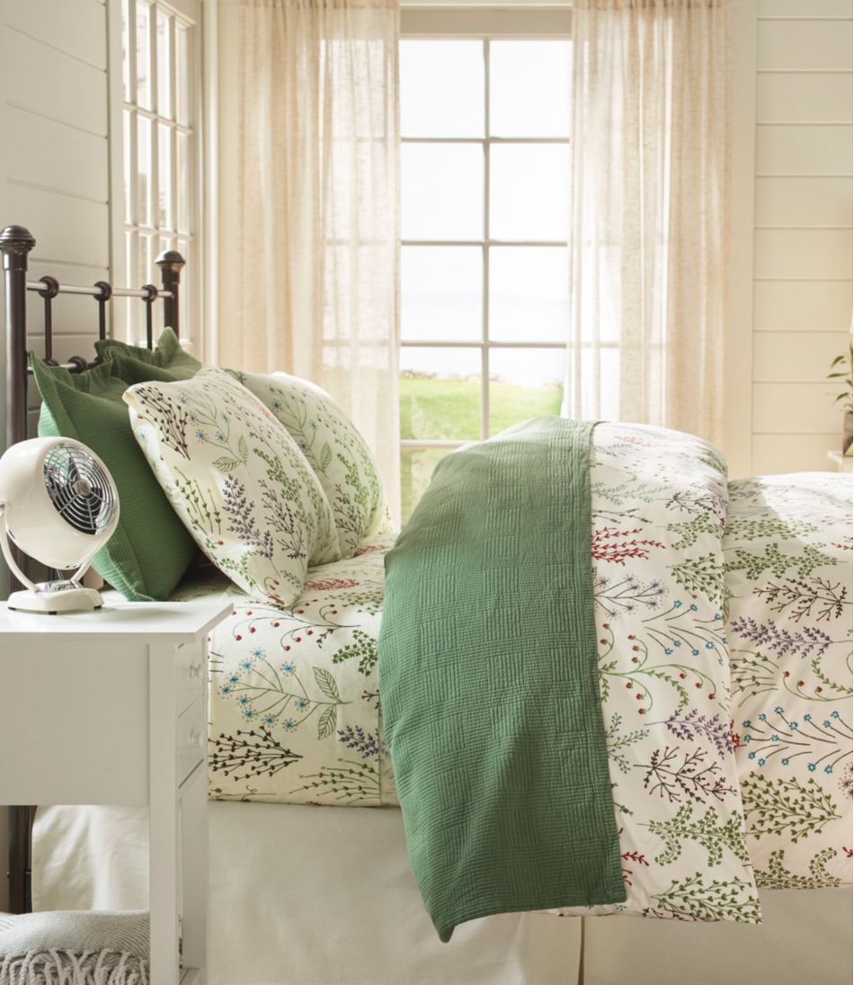 Botanical Floral Percale Sheet Collection