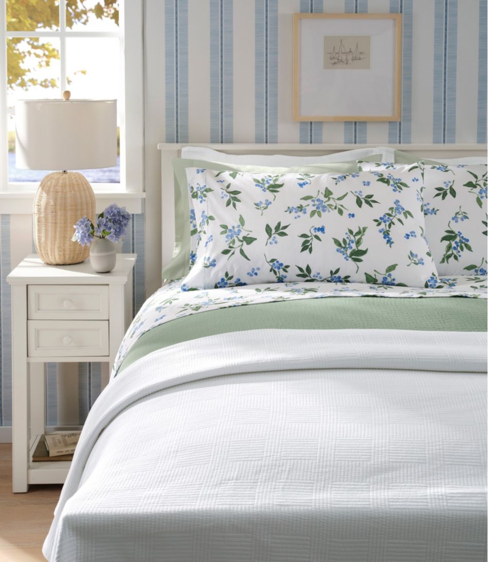 Jess Franks Blueberry Print Percale Sheet Set Collection