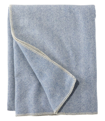 Washable Wool Blanket, Herringbone