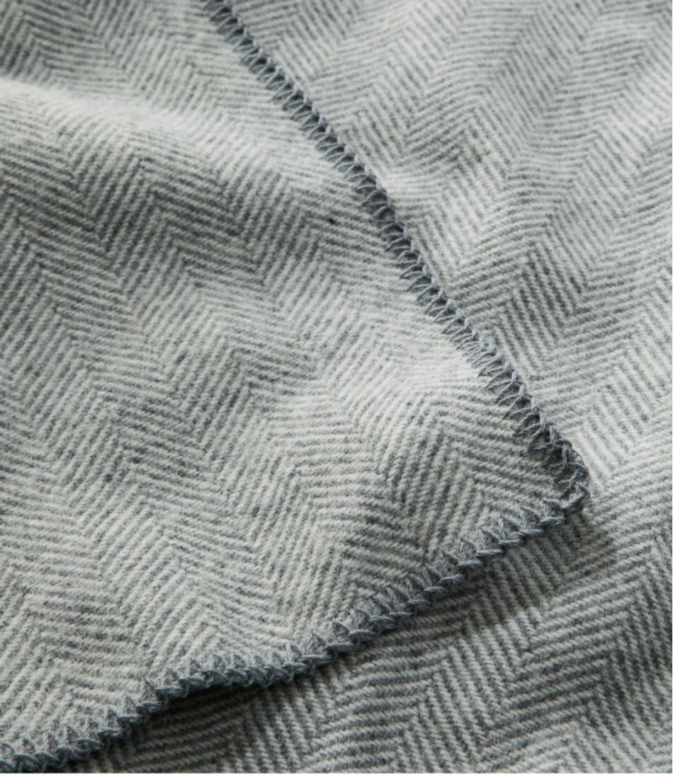 Herringbone Washable Wool Blanket