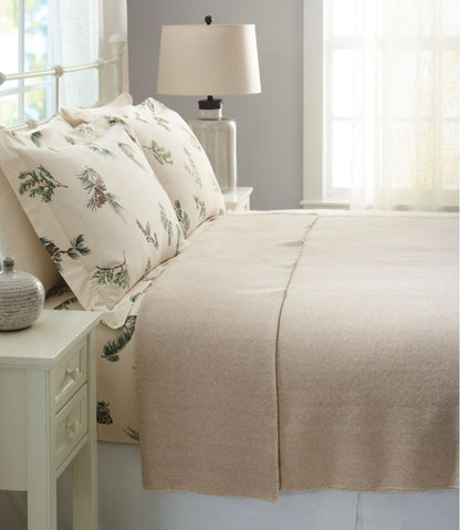 Washable Wool Blanket, Herringbone