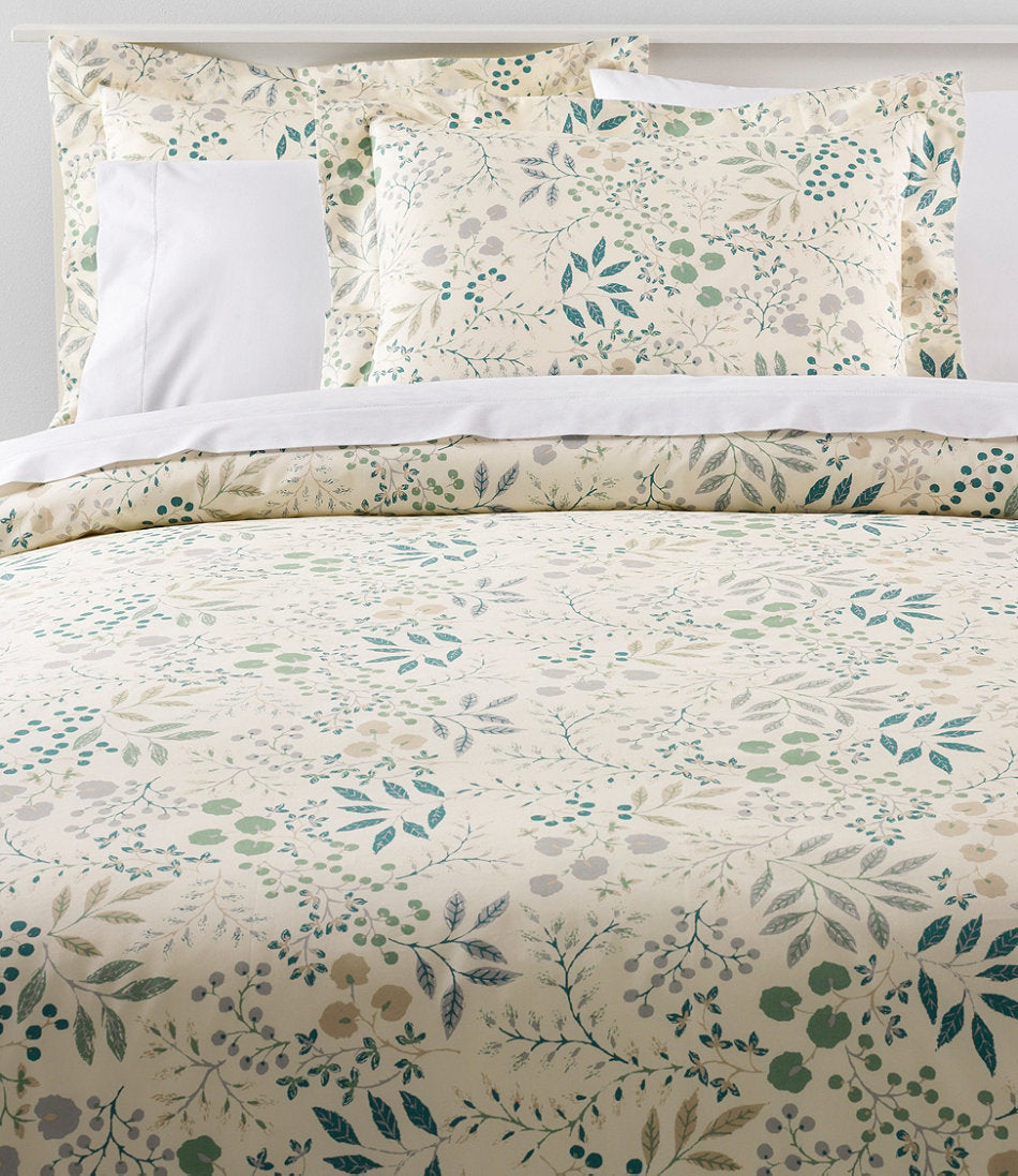 Print 280-Thread-Count Pima Cotton Percale Comforter Cover Collection