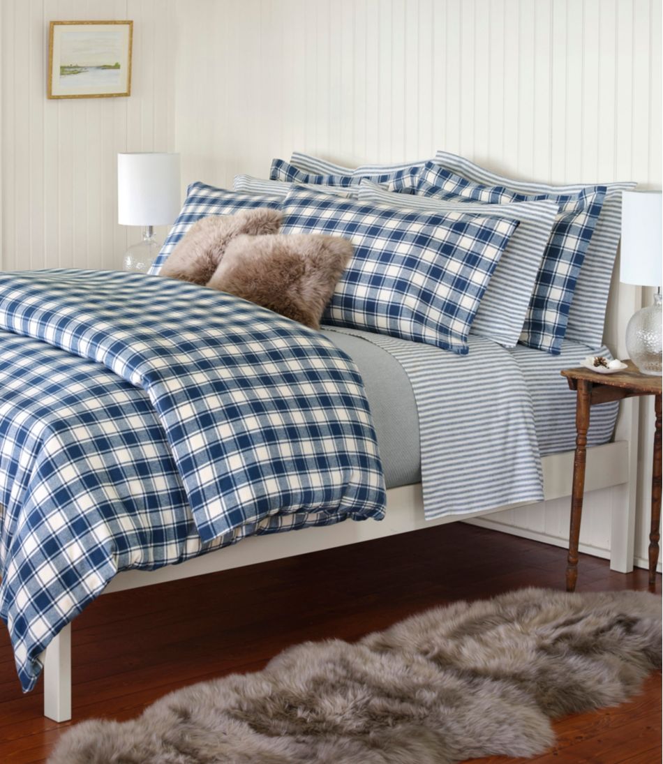 Check Ultrasoft Comfort Flannel Comforter Cover Collection