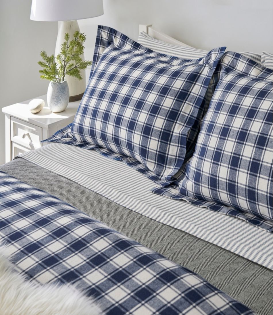 Check Ultrasoft Comfort Flannel Comforter Cover Collection