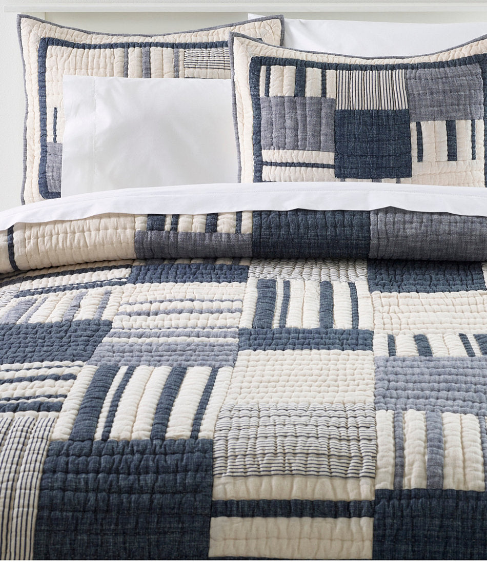 Striped Patchwork Quilt Collection
