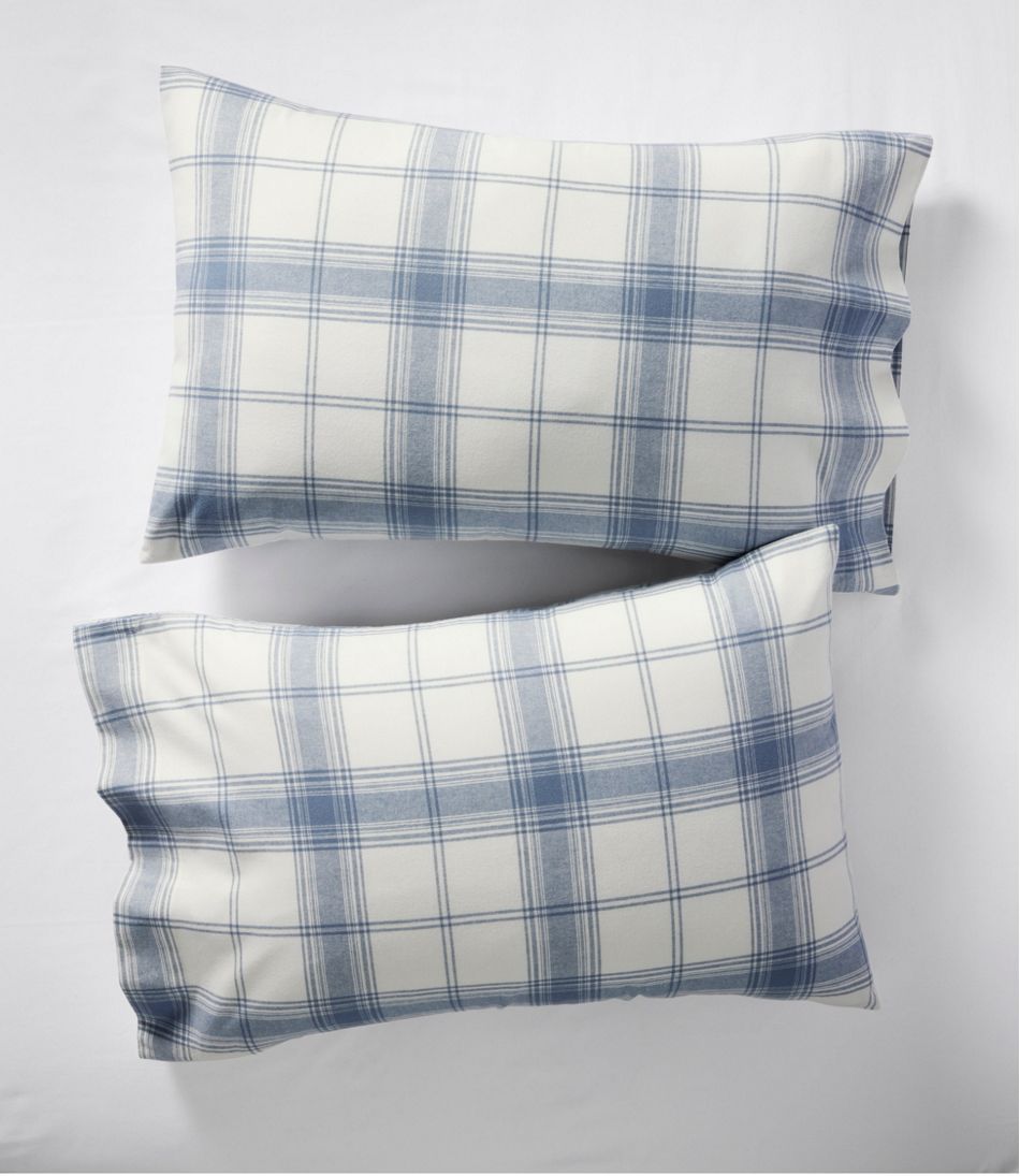 Organic Flannel Sheet Collection Plaid