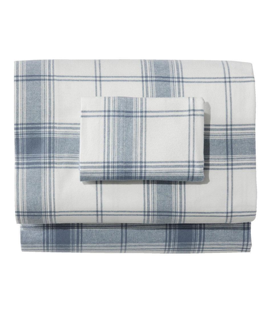 Plaid Organic Flannel Sheet Collection