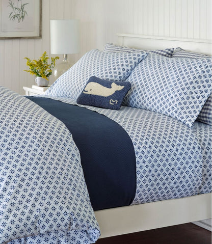 Sunwashed Percale Sheet Collection, Block Floral Print