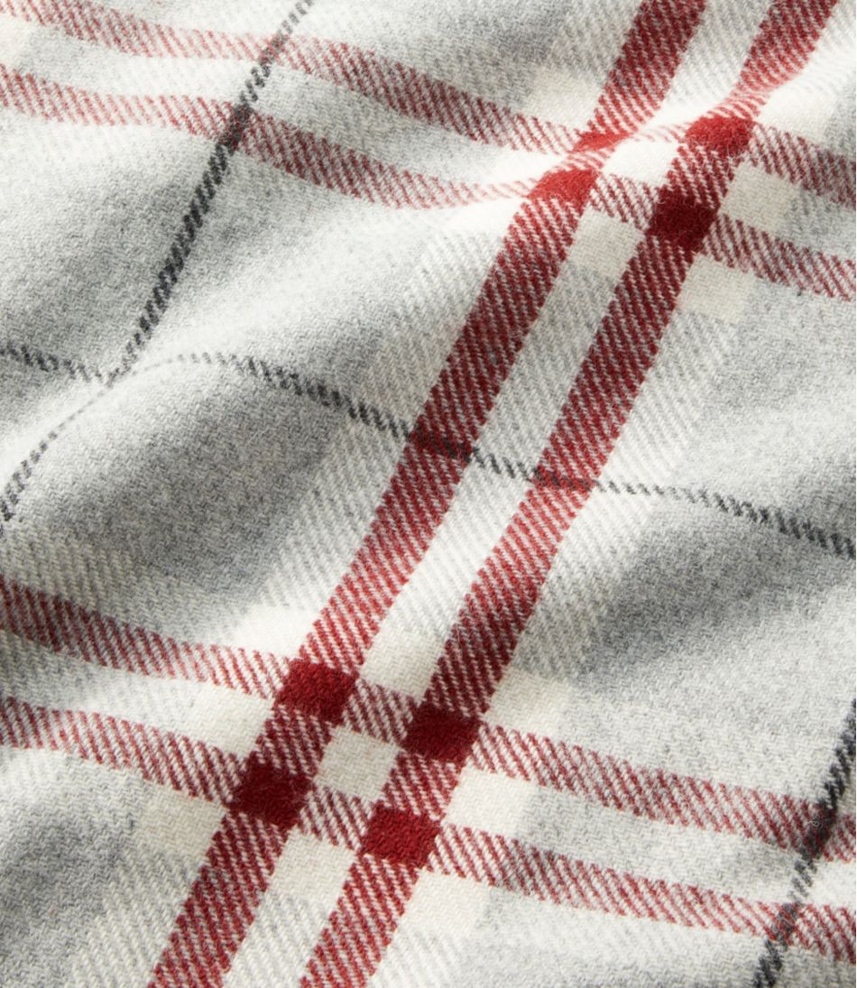 Plaid Washable Wool Blanket