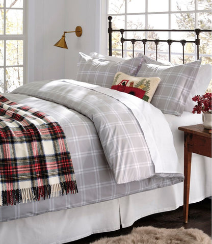 L.L.Bean Washable Wool Throw, Plaid 54" x 60"