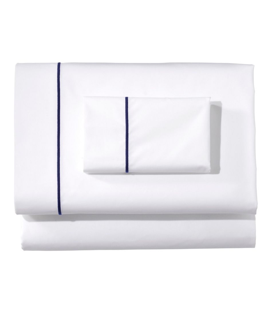 Premium Egyptian Percale Sheet Collection Satin Stitch