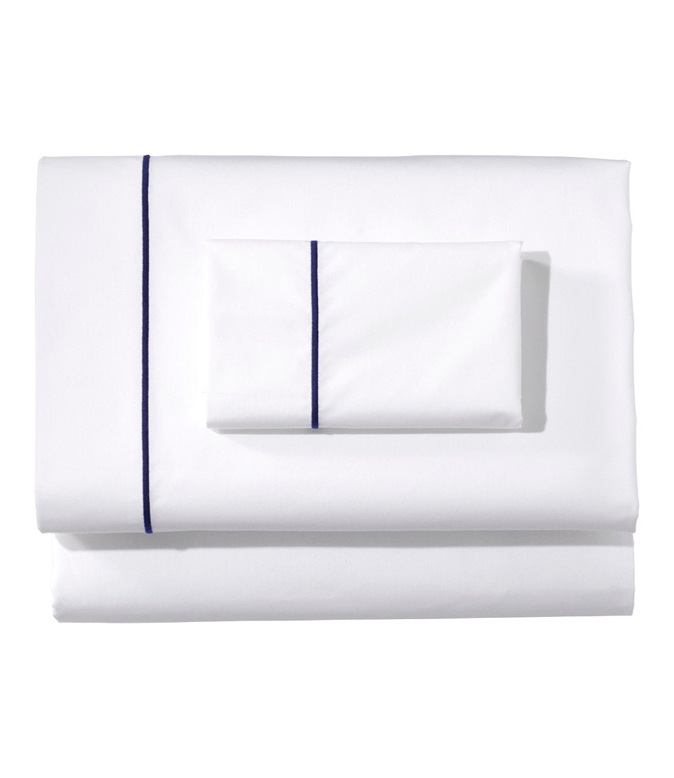 Premium Egyptian Percale Sheet Collection Satin Stitch