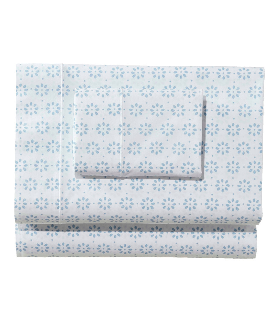 Print Sunwashed Percale Sheet Collection