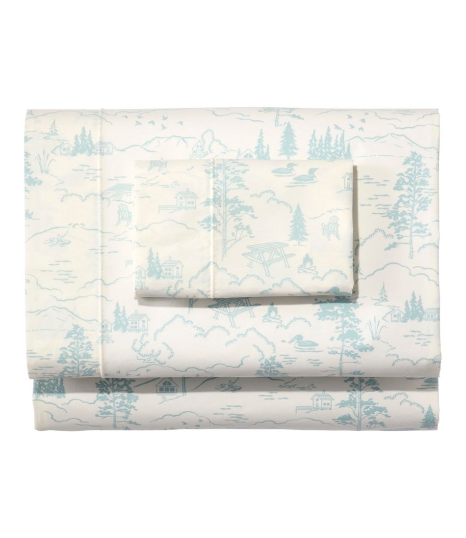 Lakeside Toile Percale Sheet Collection