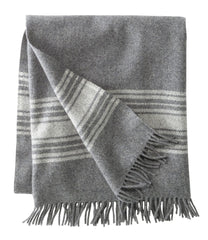 Washable Wool Throw Striped