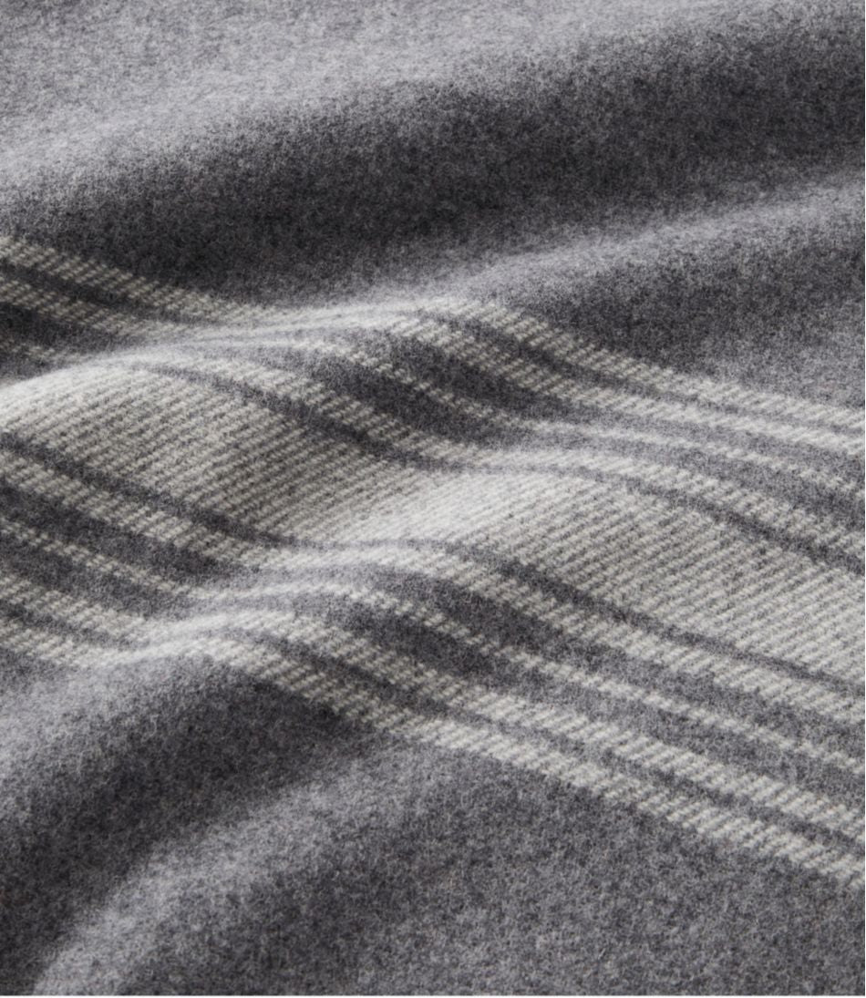 Washable Wool Throw Striped