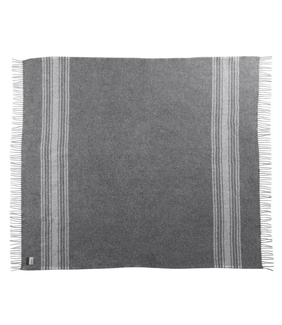 Washable Wool Throw Striped