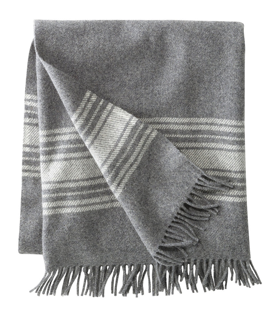 Striped Washable Wool Throw