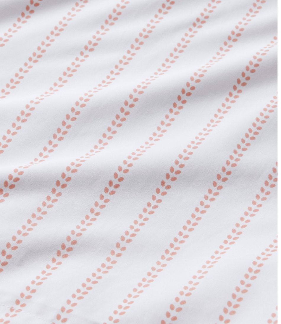 Sunwashed Percale Comforter Cover Stripe Leaf
