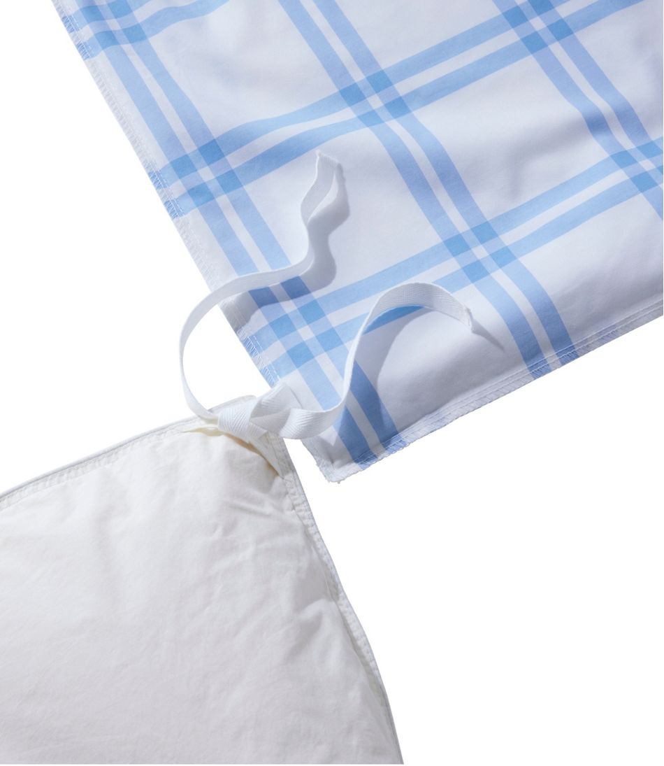 Windowpane 280-Thread-Count Pima Cotton Percale Comforter Cover Collection
