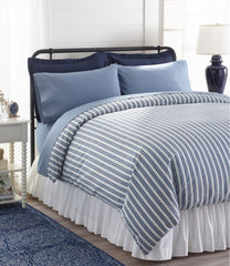 Stripe Sunwashed Percale Comforter Cover