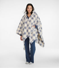 Plaid Cozy Sherpa Wearable Throw