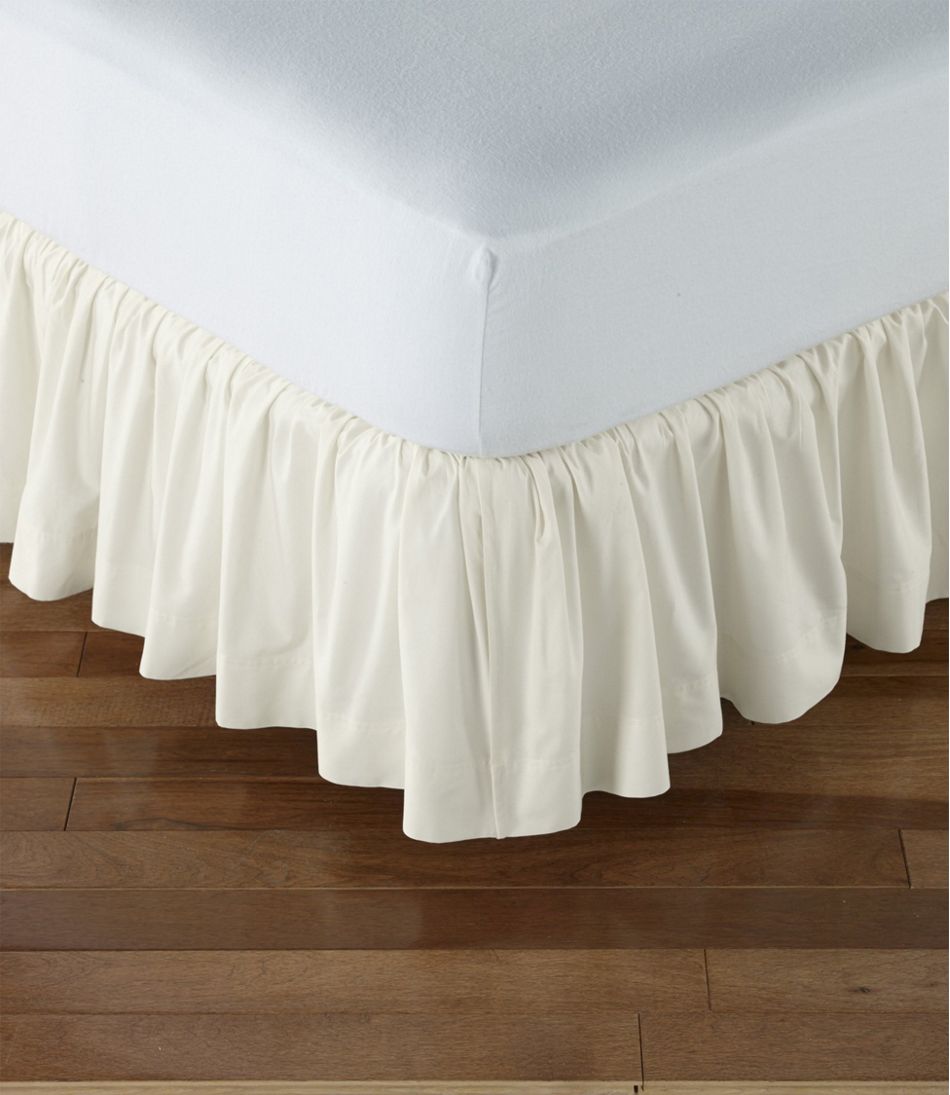 Chambray bed skirt