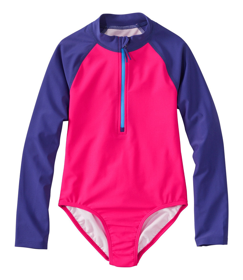 Rashguard One-Piece Girls' Watersports Swimwear
