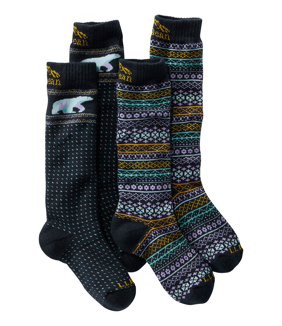 2-Pack Kids' Winter Snow Sports Socks