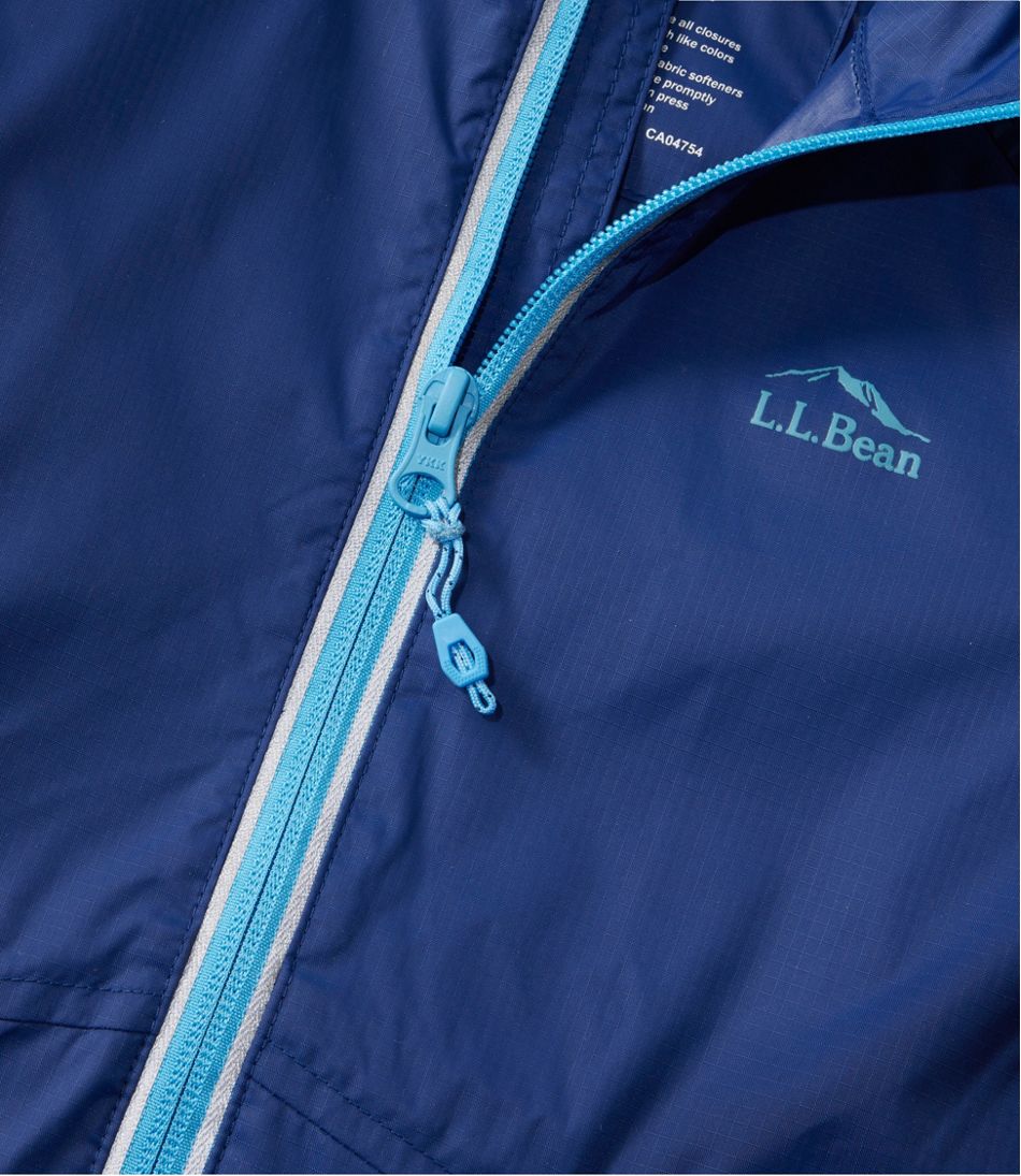 Kids' Wind and Rain Jacket Reflective Zipper