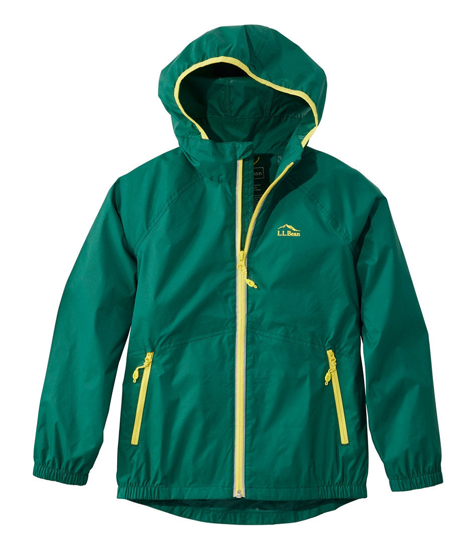 Kids' Wind and Rain Jacket Reflective Zipper