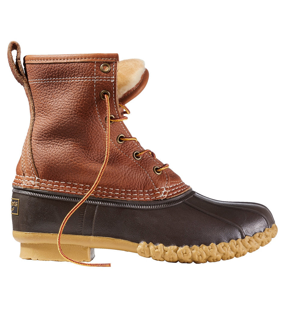 8" Shearling-Lined Insulated Women's Bean Boots