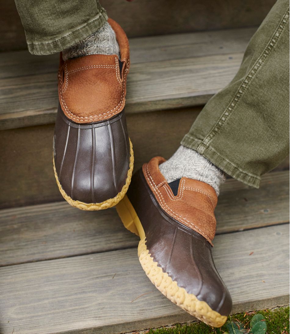 Slip-On Rubber Mocs Men's Bean Boots