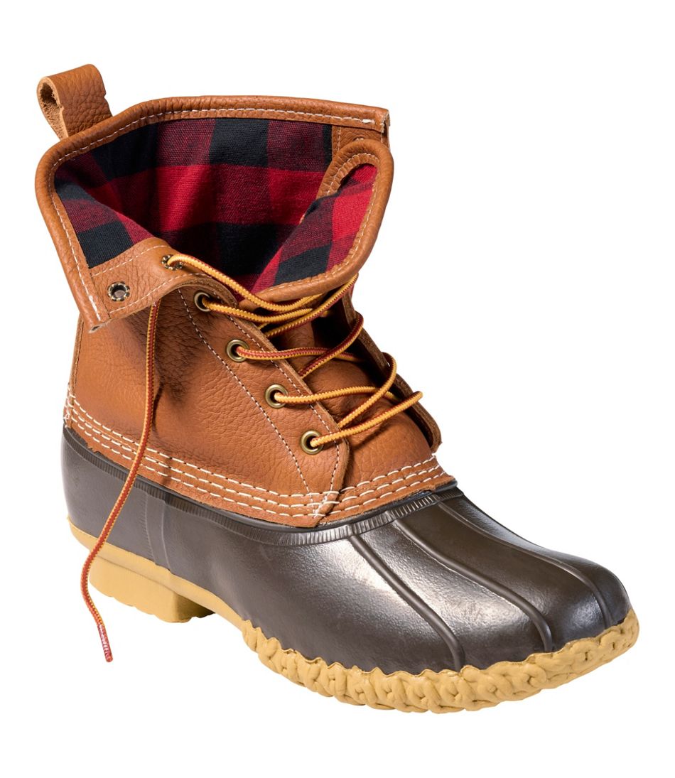 Men's Bean Boots 8" Flannel-Lined Insulated