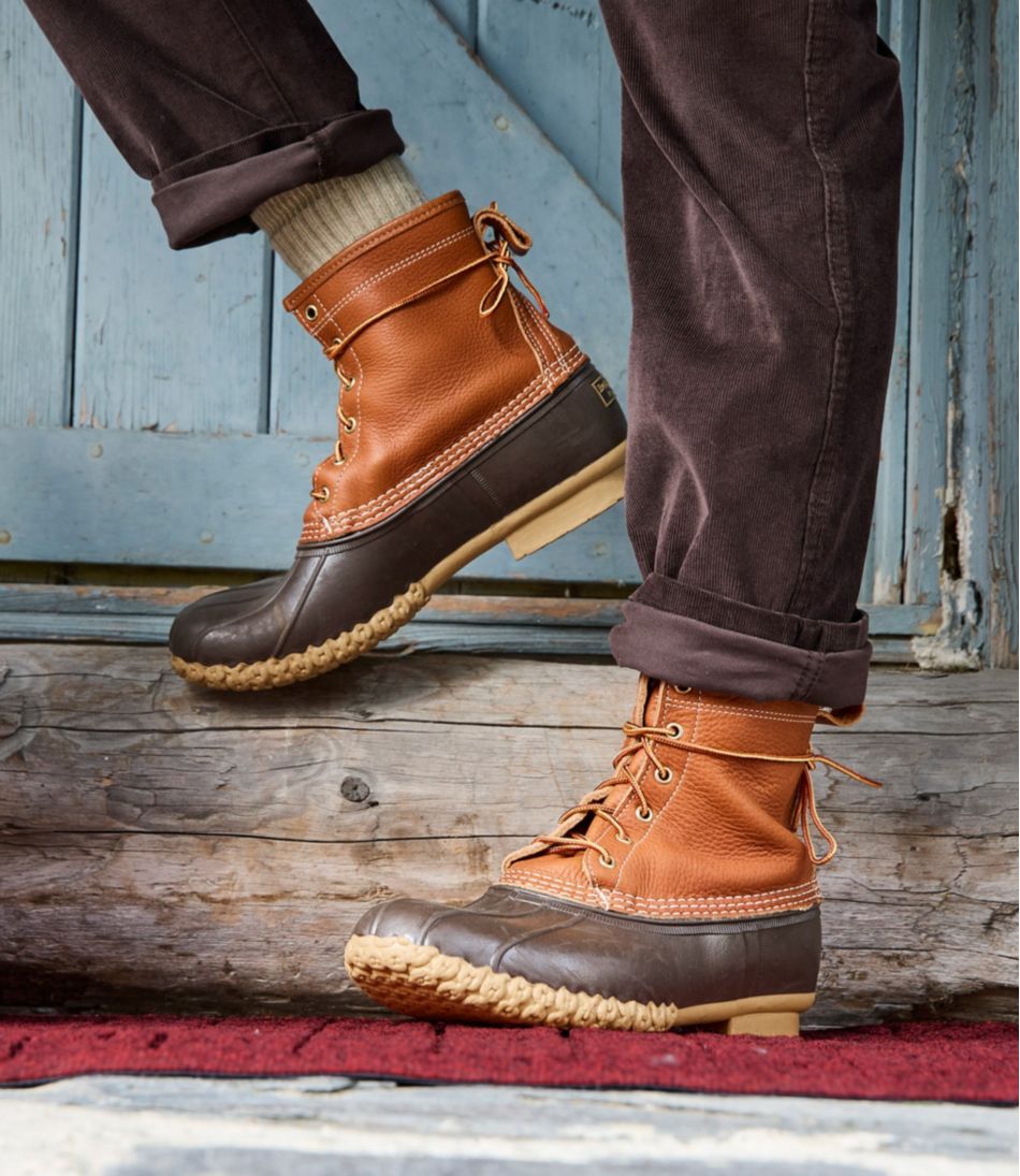 Men's Bean Boots 8" Flannel-Lined Insulated