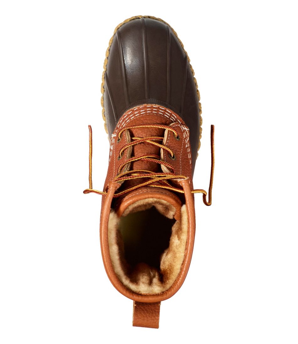 8" Shearling-Lined Insulated Men's Bean Boots