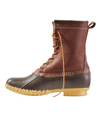 10" Shearling-Lined Tumbled Leather Men's Bean Boots