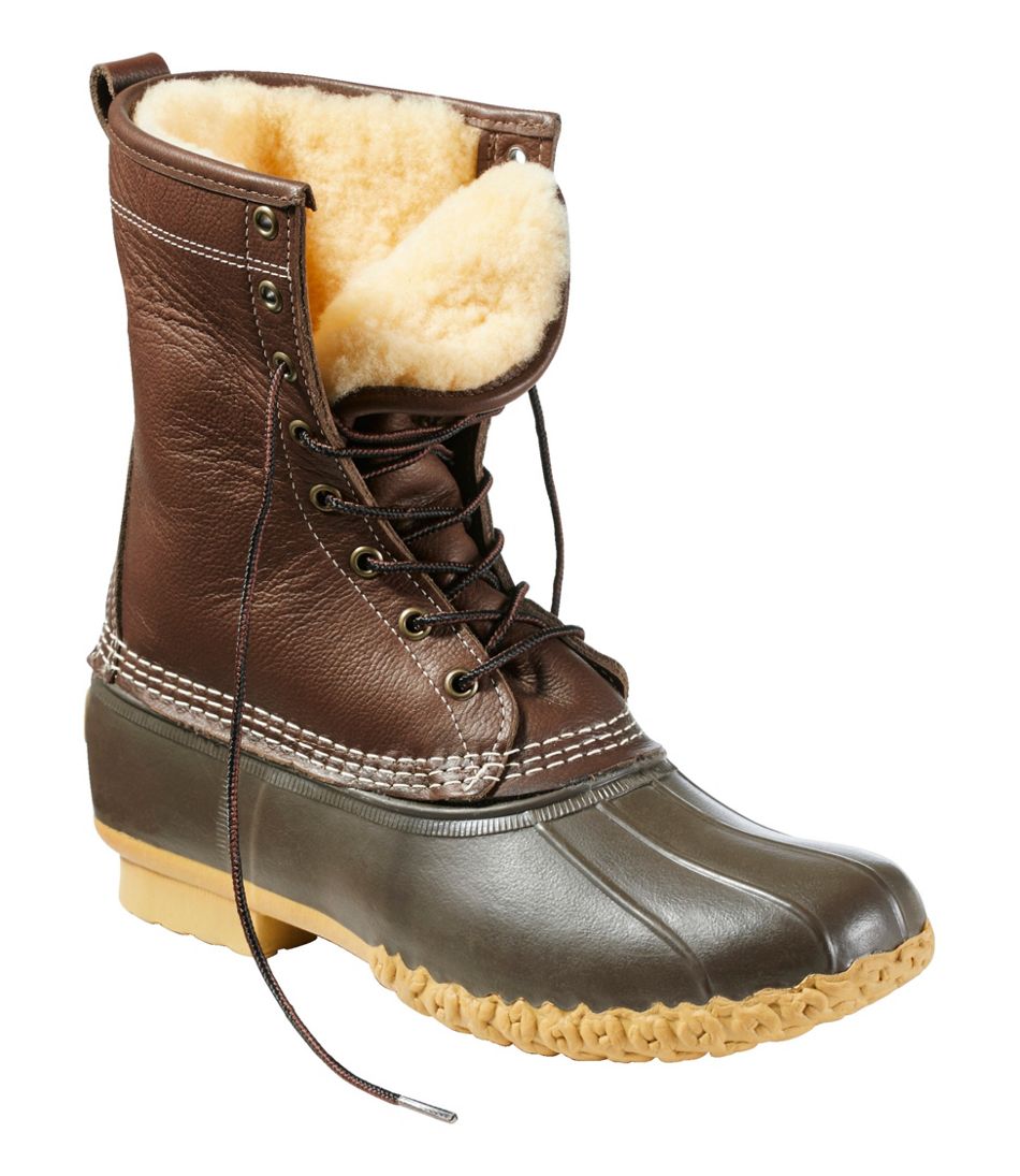 Men's Bean Boots 10" Shearling-Lined
