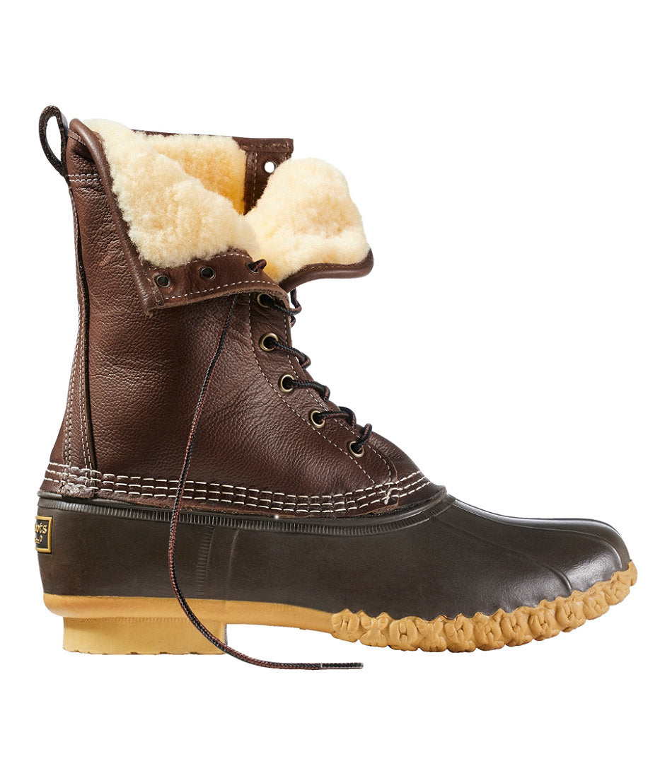 Men's Bean Boots 10" Shearling-Lined